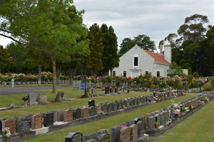 Aramoho Cemetery headstones and crematorium