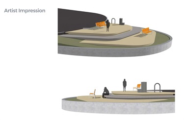 Elevation view of the lookout