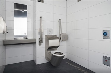 Upokongaro toilet block - interior