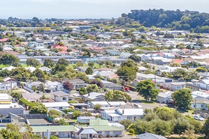 aerial view of central Whanganui