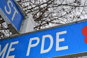 Image of two street signs