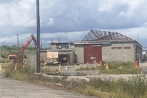 Demolition of the Victory Shed at Whanganui Port