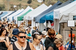 Image of people at the Whanganui Christmas Market
