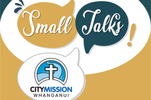 Small Talks Whanganui poster for 16 September 2025 event