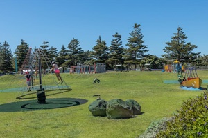 The playground at Castlecliff Domain
