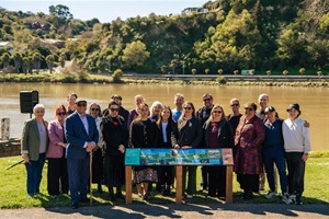 A group image from the interpretative signage opening on 20 September 2025