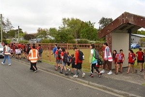 The council's Civil Defence team were at Putiki last week as part of ShakeOut