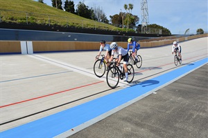 the certification process for the reinstated Cooks Gardens velodrome track