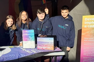Youth Committee members promote the council's long-term plan