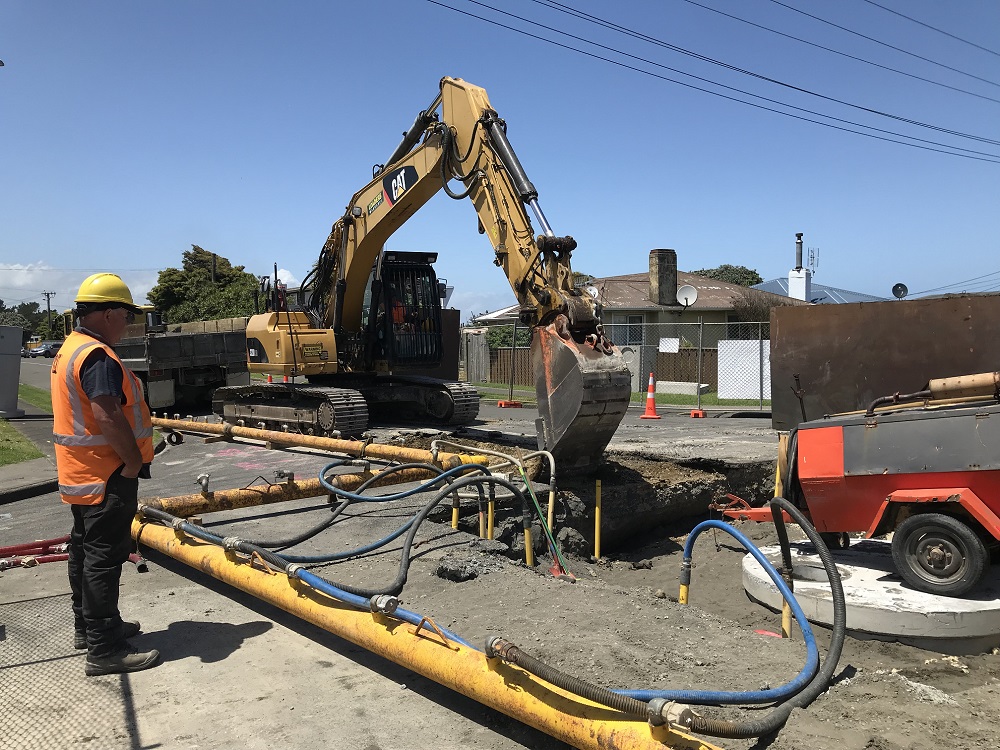 Work underway on stage two - Raupo Street Project