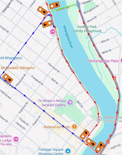 Temporary lane closure - Dublin St Bridge - 14 August 2026