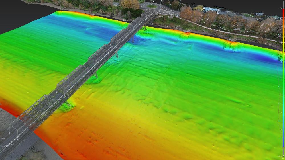 Another view of the Dublin Street Bridge survey