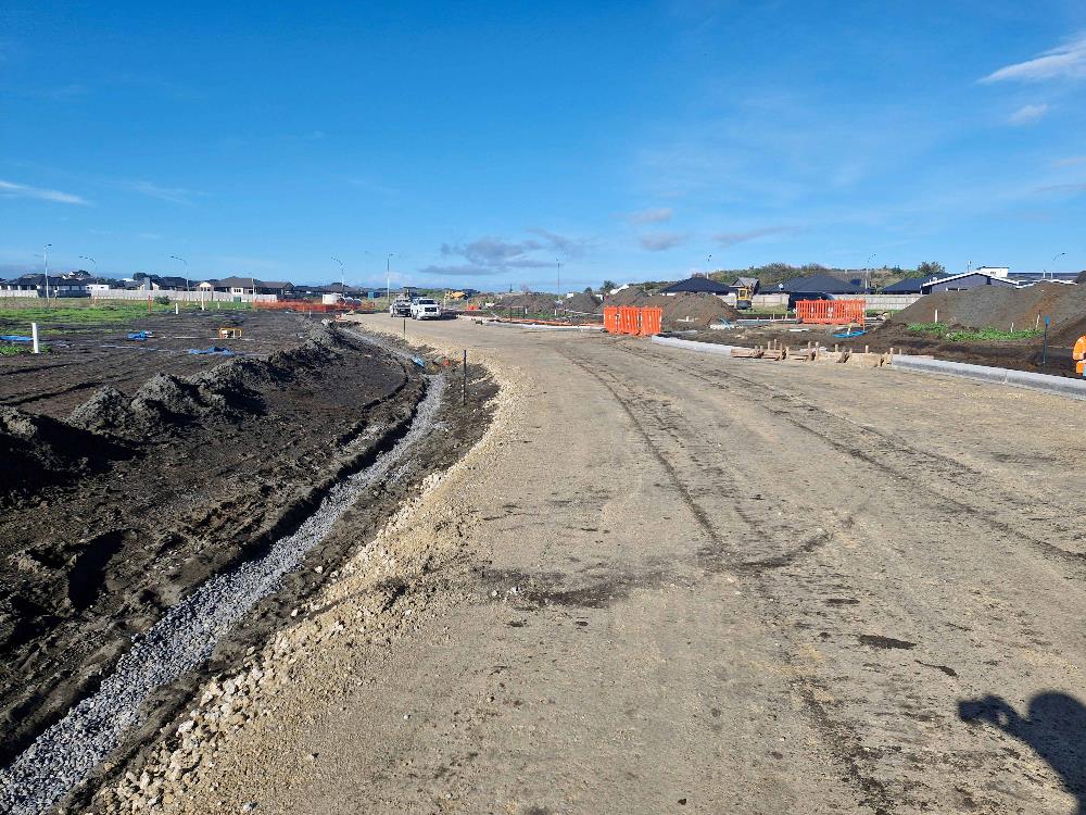 Laying the groundwork for the kerb and channel