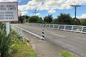 An image of the Wakefield Bridge in Whanganui East