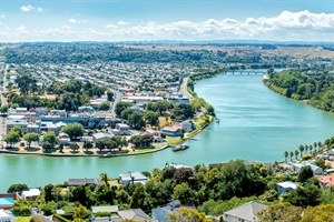 Whanganui City view from Durie Hill Tower