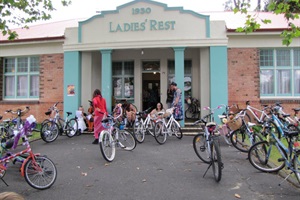 Frocks on Bikes event