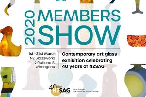 New Zealand Glassworks Exhibition poster