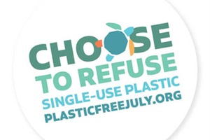 Plastic Free July badge