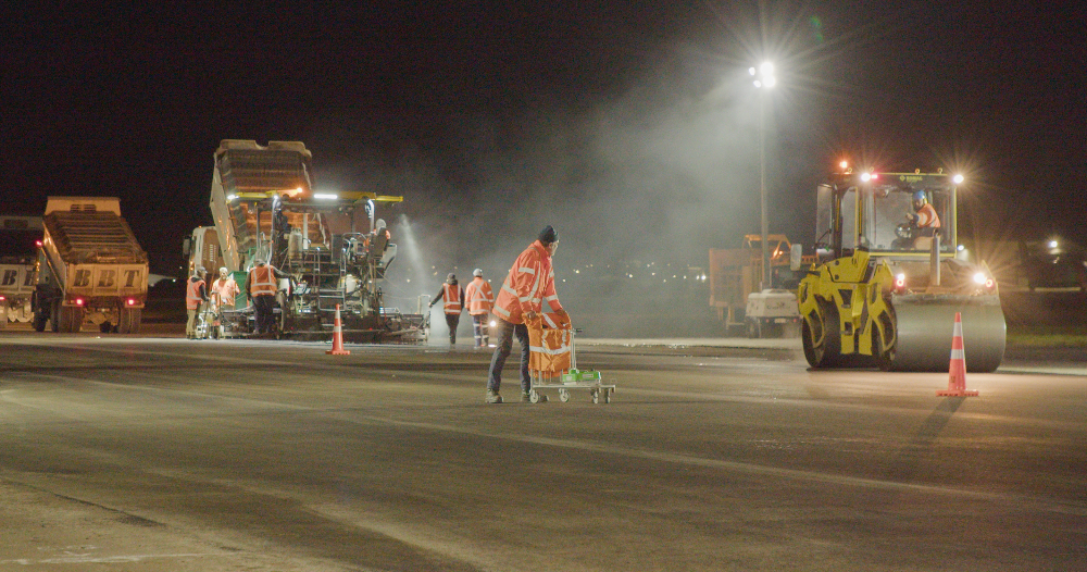 Whanganui Airport runway resurfacing work