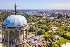 Bastia Hill Water Tower aerial
