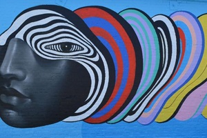 A mural from the 2019 festival