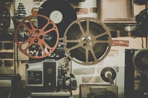 Old film rolls